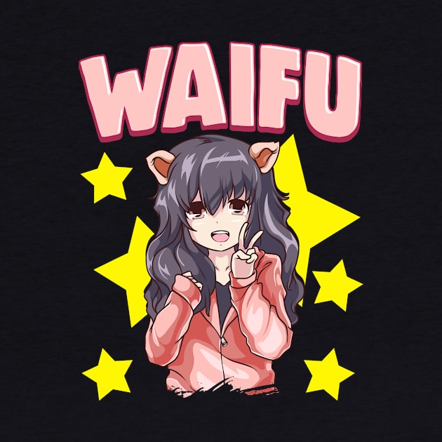 Waifu Anime Girl Japanese Cute Manga Kawaii Senpai by theperfectpresents